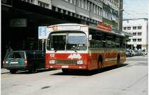 Aus dem Archiv: Nr. 102/BE 28'502 Volvo/R&J am 13. Mrz 1999 Biel, Bahnhof