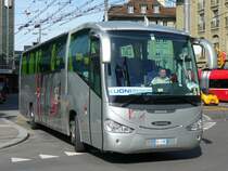 Italienischer Reisecar SCANIA IRIZAR  I DB.102NF unterwegs in Bern am 05.10.2008