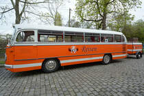 Ein Mercedes-Benz O 321 H im April 2017 in Dresden.