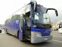 Golden Dragon XML Reisebus in St.Petersburg im August 2017.