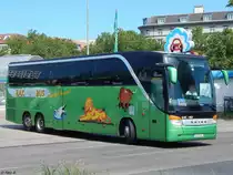 Setra 417 HDH von Hak Bus aus Mazedonien in Berlin am 11.06.2016