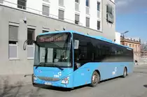 Bus Kaiserslautern / Verkehrsverbund Rhein-Neckar: Iveco Crossway LE (MZ-DB 2156) der DB Regio Bus Mitte GmbH, aufgenommen im Februar 2018 am Hauptbahnhof in Kaiserslautern.