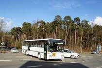 Bus Kaiserslautern: Mercedes-Benz O 408 (KL-CE 54) von Schary-Reisen GbR, aufgenommen im Februar 2018 im Stadtgebiet von Kaiserslautern.