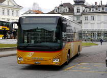 Postauto - Iveco Crossway AR 14852 unterwegs in Heiden am 09.03.2018