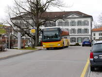 Postauto - Iveco Crossway AR 14856 unterwegs in Heiden am 09.03.2018