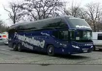 Neoplan Cityliner, ''Frankenland Reisen'' in Berlin /Hardenbergplatz im Dezember 2017.