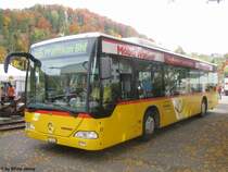 Citaro  158 am 12.10.08 in Bauma. Obwohl das Fahrzeug gross mit der Nummer 35 angeschrieben ist, trgt es die Postauto-Nummer 158, die mit dem Einbau des Leitsystems angerbacht wurde