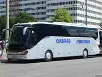 Setra 515 HD von Sindbad aus Polen in Berlin am 11.06.2016