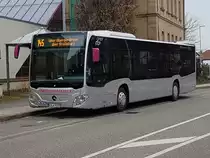Wöhrle Citaro Ü Euro 6 ohne  Fronthörner , KA-W 9095, am 17.03.2018 im schönen Kürnbach
