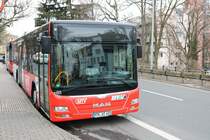 HLB Bus MAN Lions City am 17.03.18 in Hofheim (Taunus) Bahnhof