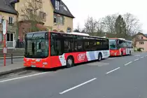 HLB Bus MAN Lions City am 17.03.18 in Hofheim (Taunus) Bahnhof