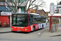 HLB Bus MAN Lions City am 17.03.18 in Hofheim (Taunus) Busbahnhof