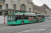 Mercedes Citaro 719, auf der Linie 48, wartet an der Endstation beim Bahnhof SBB. Die Aufnahme stammt vom 15.03.2018.