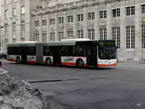 regiobus Gossau - MAN Lion`s City Nr.41  SG 164169 unterwegs auf der Linie 151 vor dem SBB Bahnhof bei den Bushaltestellen in St.Gallen am 09.03.2018