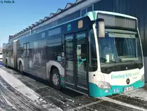 Mercedes Citaro III der Neubrandenburger Verkehrsbetriebe in Neubrandenburg am 06.01.2017
