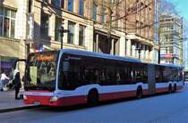 Hamburger Hochbahn Mercedes Benz Capacity Wagen 4602 am 19.03.18 in Hamburg. Das Foto hat ein Freund von mir gemacht und ich darf es veröffentlichen