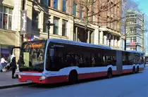 Hamburger Hochbahn Mercedes Benz Capacity Wagen 4602 am 19.03.18 in Hamburg. Das Foto hat ein Freund von mir gemacht und ich darf es veröffentlichen
