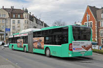 Mercedes Citaro 719, auf der Linie 38, bedient die Haltestelle Wettsteinplatz. Die Aufnahme stammt vom 15.03.2018.