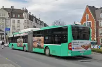 Mercedes Citaro 719, auf der Linie 38, bedient die Haltestelle Wettsteinplatz. Die Aufnahme stammt vom 15.03.2018.