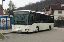 Hier ist der PF L 8141 von Engel Reisen auf der Buslinie 115 nach Etzenrot über Esteynerstraße. Gesichtet am 26.03.2018 am Bahnhof Busenbach.