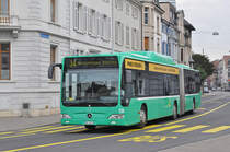 Mercedes Citaro 720, auf der Linie 34, fährt zur Haltestelle Wettsteinplatz. Die Aufnahme stammt vom 15.03.2018.