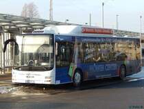 MAN Lion's City CNG der Stadtwerke Greifswald in Greifswald am 20.01.2017