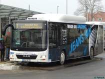 MAN Lion's City CNG der Stadtwerke Greifswald in Greifswald am 20.01.2017