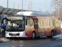MAN Lion's City CNG der Stadtwerke Greifswald in Greifswald am 20.01.2017