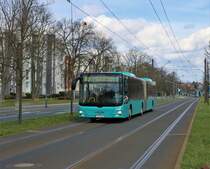 VGF/ICB MAN Lions City G Wagen 401 am 31.03.18 in Frankfurt am Main Friedberger Warte