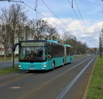 VGF/ICB MAN Lions City G Wagen 401 am 31.03.18 in Frankfurt am Main Friedberger Warte