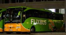 Mercedes-Benz Tourismo von Flixbus Ungarn (in Koopearion mit Volanbusz), fotografiert am 25.03.2018