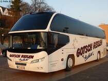 Neoplan Cityliner von Gotsch Reisen aus Deutschland im Stadthafen Sassnitz am 29.12.2016