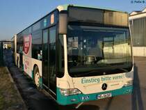 Mercedes Citaro II der Neubrandenburger Verkehrsbetriebe in Neubrandenburg am 27.01.2017