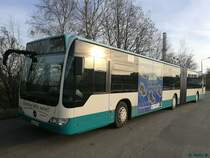 Mercedes Citaro II der Neubrandenburger Verkehrsbetriebe in Neubrandenburg am 27.01.2017