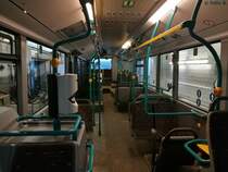 Der Innenraum eines Mercedes Citaro III der Neubrandenburger Verkehrsbetriebe in Neubrandenburg am 27.01.2017