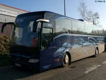 Mercedes Tourismo von Becker-Strelitz-Reisen aus Deutschland in Neubrandenburg am 27.01.2017