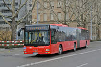 MAN Lions City von Südbadenbus,fährt als Eisenbahnersatz zum Badischen Bahnhof. Die Aufnahme stammt vom 01.04.2018.