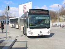 Mercedes-Benz Citaro - URB-Unser-Roter-Bus GmbH aus Uckermünde - am 02. April  2018 als Schienenersatzverkehr SEV S41 und  S42 am Bahnhof Berlin Südkreuz.