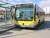 Mercedes-Benz  Citaro II von Der Südender / Hartmann aus Deutschland in Berlin am Bahnhof Südkreuz am 02. April 2018 im Linienverkehr.