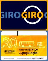 FUNCHAL (Madeira), 19.01.2018, wiederaufladbares 7-Tages-Ticket für die Busbenutzung in Funchal -- Ticket mit Vorder- und Rückseite eingescannt