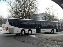 Setra 418 LE Business von Regionalbus Rostock in Güstrow am 18.01.2017