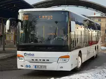 Setra 418 LE Business von Regionalbus Rostock in Güstrow am 18.01.2017