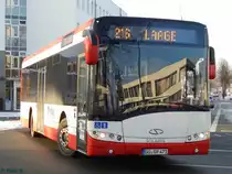 Solaris Urbino 12 von Regionalbus Rostock in Güstrow am 18.01.2017