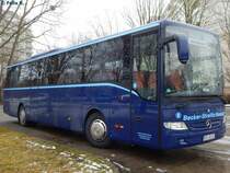Mercedes Tourismo RH von Becker-Strelitz-Reisen aus Deutschland in Neubrandenburg am 05.02.2017