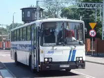 Jelcz PR110D Lux von PKS Kamień Pomorski aus Polen in Świnoujście am 22.07.2014