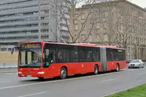 Mercedes Citaro von Südbadenbus,fährt als Eisenbahnersatz zum Badischen Bahnhof. Die Aufnahme stammt vom 01.04.2018.