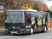 Volvo 8700 der Oppermann Transporte aus Deutschland in Sassnitz am 25.02.2017