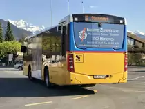 Heck des MB C2 K nach der Abfahrt bei Aeschi Post am 18.4.18.