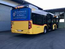 Heck des MB C2 K '10169' am 18.4.18 auf dem Betriebshof Aeschi.