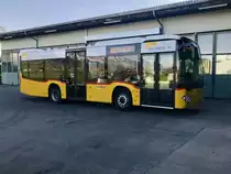 Neuer C2 K vom PostAuto Standort Aeschi, am 18.4.18 nach seinem Einsatz auf dem Betriebshof in Aeschi bei Spiez.